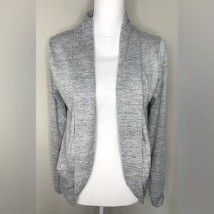 Blushed Women Open Front Cardigan Sweater Heathered Gray Size Medium